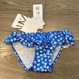 NWT Zara baby girl 12-24 Mon daisy bathing suit bottoms